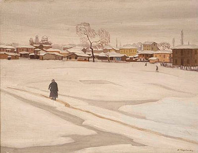 Dimitris Yioldassis : Snow-clad village