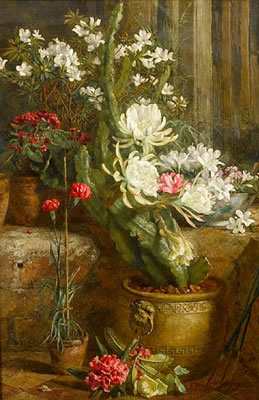 Annie Feray Mutrie : Still life of flowers