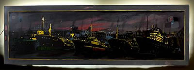 Christos Andonaropoulos : Piraeus at night