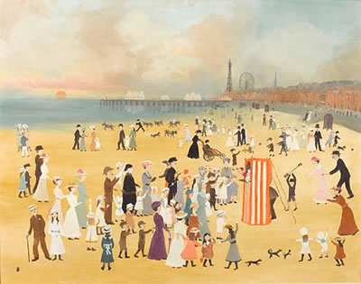 Helen Layfield Bradley : Blackpool Beach