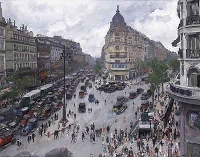 Jean Louis Lefort : Boulevard des Italiens et Boulevard Haussman