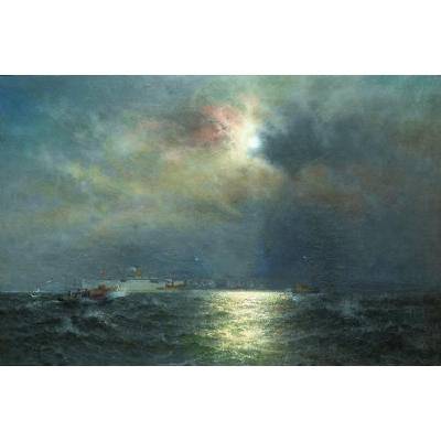 Charles Dormon Robinson : Fog Storm on the Bay