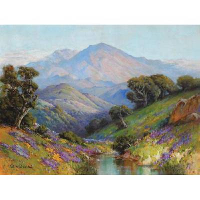 Henry Gremke : Wildflowers Beneath Mount Tamalpais