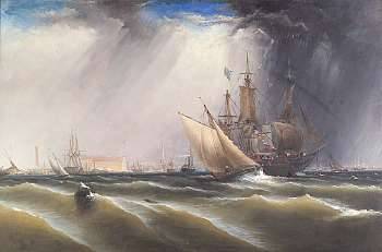 James Hamilton : A View of Philadelphia Harbor