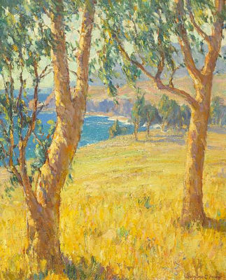 Benjamin Chambers Brown : Eucalypti near Arch Beach, California