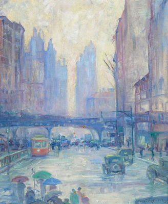 Rachel V Hartley : Chicago Street Scene