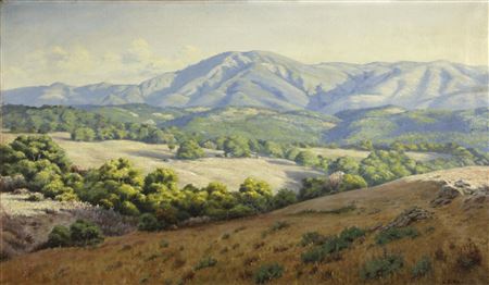 Louis Rea : Mount Hood from near the ruins of Jack London's home, Sonoma County, California, 1925