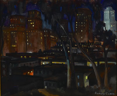 Rinaldo (Richard) Cuneo : The city at night