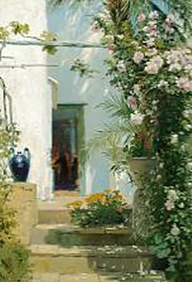 Thorvald Niss : Roses in Bloom, Capri