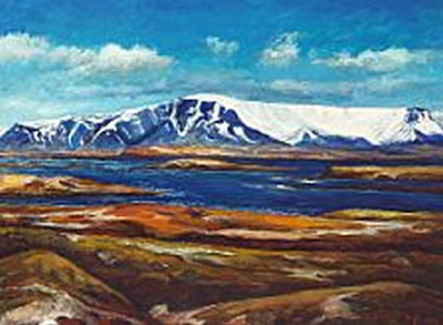 Sveinn Thorarinsson : Mount Esja, Iceland