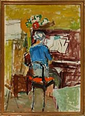 Poul Schroder : Woman at the piano