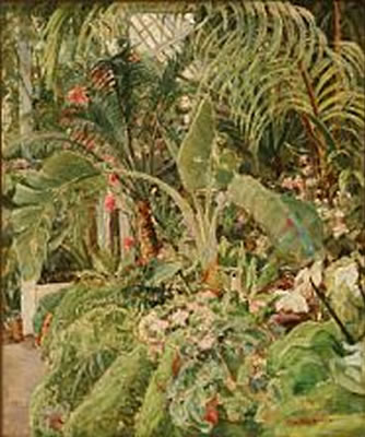 Einar Parslev : Scene from a botanic garden