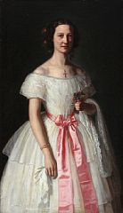 John Didrik Frisch : Portrait of Elisabeth Alexandra Mourier (1835-1892)