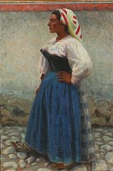 Adam Sophus Danneskjold-Samsoe : Italian woman from Civita d'Antino