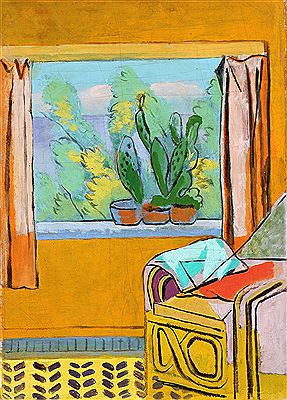 Benny Cohn : Interior with cactus