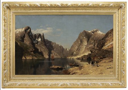 Adelsteen Normann : Outing at a Fjord, 1875