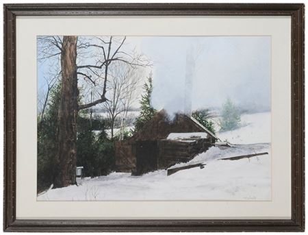 Richard Loehle : Cabin in the Snow