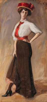 Wilho Sjostrom : WOMAN POSING