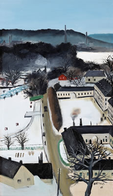 Lars Boethius : Karlberg Castle in winter dress