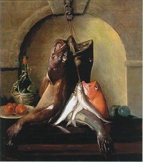 Samuel Marsden Brookes : Hanging Fish