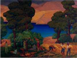 Horatio Nelson Poole : Arcadian California Harvest (No.16) 1927