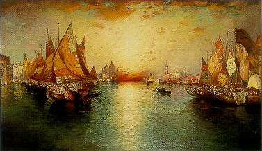 Richard Dey De Ribcowsky : Fete on the Venetian Lagoon