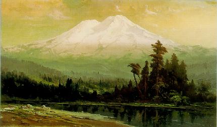 Harry Best : Mount Shasta at Sunset