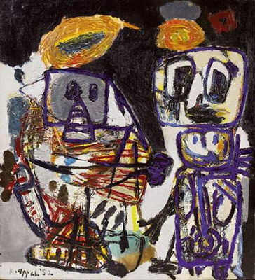 Karel Christiaan Appel : DE FAMILIE (La famille), 1952