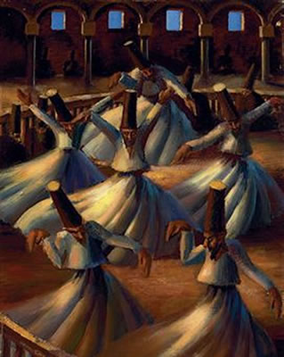 Mahmoud Said : The Whirling Dervishes