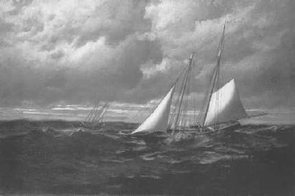 Otis S Weber : Schooners at Sea