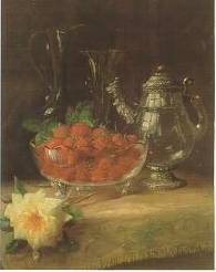 Frederick Fenetty : Strawberries and Still LIfe