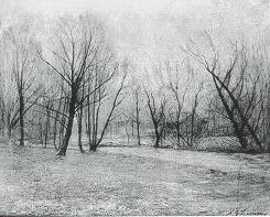 Henry Thomson : Red Barn by a Stream