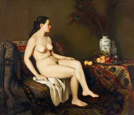 Daqiao He : FEMALE NUDE AND STILL LIFE