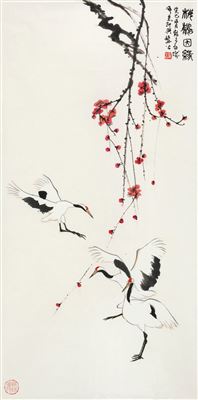 Cao Wu : CRANE AND PLUM