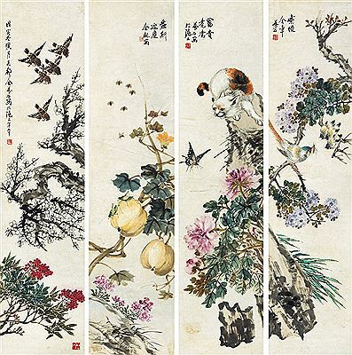 Jin Mengshi : BIRDS AND FLOWERS