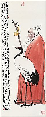 Wei Dai : PENG ZU WITH CRANE