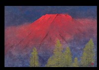 Shozo Sato : Red Mt. Fuji