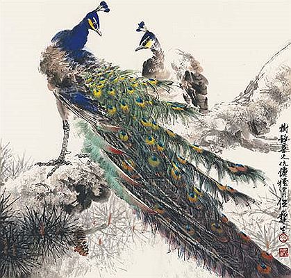 Wu Yisheng : Peacocks