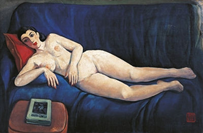 Jiyuan Wang : Reclining Nude