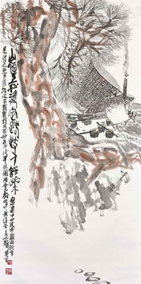 Huasheng Li : Cottage under Pine