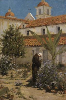 Amedee Joullin : In the Garden, Santa Barbara Mission