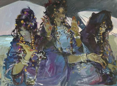 Jean Gaston Mantel : DANSEUSES DE GUÉDRA