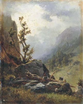 Carlos de Haes : Paisaje montañoso