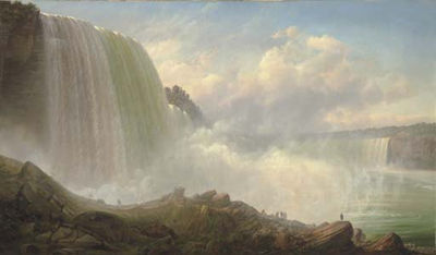 Ferdinand (Joachim) Richardt : View of Niagara Falls