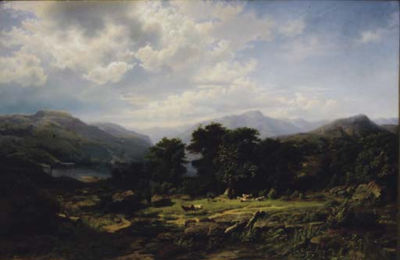 Heinrich Steinike : Vast mountain landscape