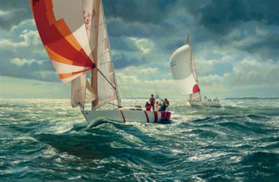 William Henry Bishop : Returning home from the Admiral's Cup Race, Cowes England, 1987