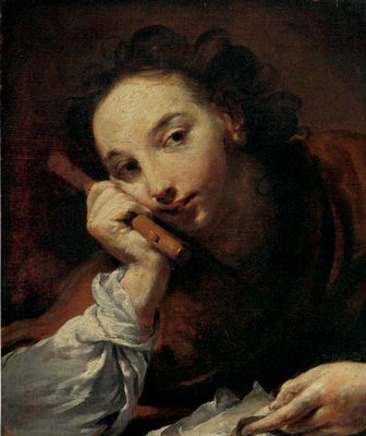 Giuseppe Maria Crespi : Boy with a flute