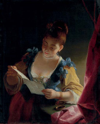 Jean Raoux : A young lady reading