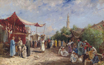 Max Friedrich Rabes : In the Souk, Egypt