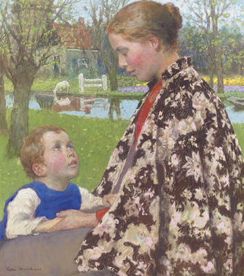 Gari (Julius Garibaldi) Melchers : Mother and Child